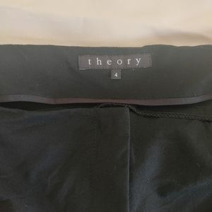 Theory black trousers